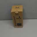 Pandaloo Glass Cups With Lids and Straws -20 Fl Oz- Perfect Size Iced Coffee Cup - Smoothie Cup With Bamboo Lid and On the go Lid - Glass Tumbler With Straw (1 Count (Pack of 1), Vanilla Cream)