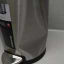 simplehuman 4.5 Liter / 1.2 Gallon Round Bathroom Step Trash Can, Brushed Stainless Steel