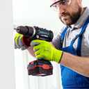 ANDANDA Work Gloves Strong Grip Fluorescein Cut Resistant single dipped Work Gloves (Small)