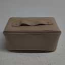 Vlando Travel Makeup Bag PU Leather Waterproof Cosmetic Bag with 6 zipper Jewelry Storage Bag for Women,Girls