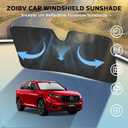 Windshield Sun Shade for Honda CRV 2023-2025, 5-Layer Bubble Foldable Thicken Front Window Sunshade Sun Visor Protection Accessories - Blocks Heat & UV Rays Keep Car Cooler