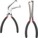 Electrical Disconnect Pliers, Anti-Slip Grip Automotive Electric Connector Pliers Fuel Line Disconnect Repair Tools (1pcs Straight 1pcs 60Bend)