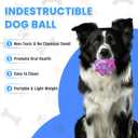 GLURUITE Dog Toys for Aggressive Chewers 4 Pack ETPU Material Prick Ball Bite Resistant Pet Chew Toys 2.55 in Colorful Interactive Dog Ball Suitable for Small Medium Dogs