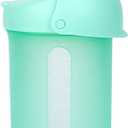 Boon Swig Insulated Silicone Straw Sippy Cup - Flip Top Spill Proof Toddler Straw Cups - Baby and Toddler Feeding Supplies - Baby Travel Essentials - 9 Oz - Mint