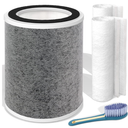 Leemone True HEPA HP201 HP202 Filter Replacement for Shark HP200 Series & HC501 HC502 UA205 Air Purifier MAX,3in1 H13 Grade Filter, Part # HE2FKBAS, HE2FKBASMB