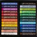 MUNGYO Gallery Artists' Soft Oil Pastels, 24 Assorted Colors - Professional Grade Oil Pastels for Artists