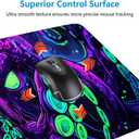 Octopus Desk Mat Gaming Mouse Pad Neon Cthulhu Monster Cool XL Mouse Pad Large Mousepad Extended Laptop Keyboard Mat Gaming Desk Pad Mouse Mat Office Computer Keyboard Laptop Home 31.5"x11.8"