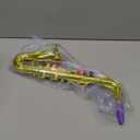 Lewtemi Gold Saxophone Musical Instruments Toy for Kid Toddler Fake Plastic Preschool Music Toy Gift Portable Wind Instrument Early Educational Teaching Songs Gifts for Toddlers Children