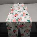PATPAT 3 Pack Girls Jumpsuits Solid Color Floral Print Button Down Sleeveless Jumpsuits Long Romper Pants with Pockets 5-12Y (9-10 Years, Leaf: Green/White/Solid)