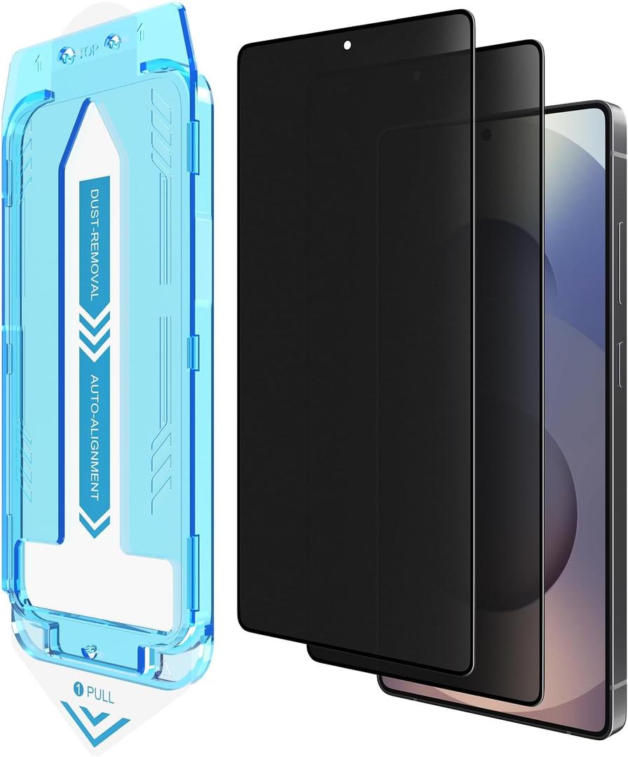 EGKimBa Matte Privacy Screen Protector for Samsung Galaxy S25 Ultra, 2 Pack Tempered Glass, 6.9 inch Anti Fingerprints, Easy Installation, Bubble Free