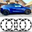 JMTBNO for Tesla Model Y 20 Inch Wheel Rim Protector ABS Rim Guard Rim Hubcap Cover Car Protection Tire Trim Rings for Model Y Exterior Accessories