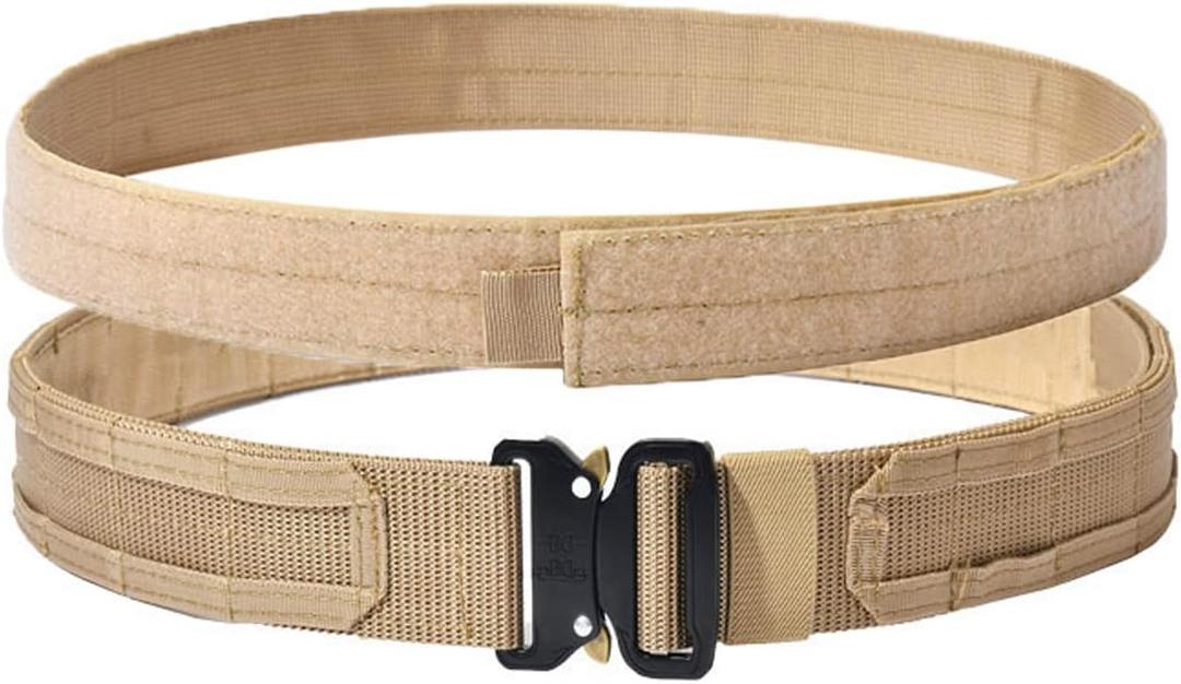 Quick Release Buckle EC MOLLE Utility Belt 2in1 Tactical Heavy Duty Gun Belt Law Enforcement for Men Women