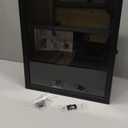 Mini Football Helmet Display Case - Wall Mount Display case w/UV Protection & Mirror Back - Premium Solid Wood Cabinet