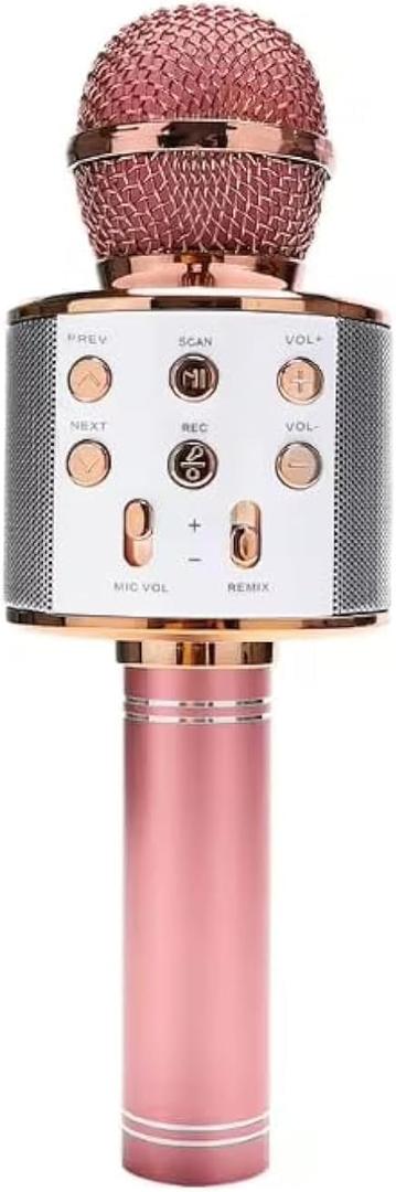 Wireless Bluetooth Karaoke Microphone Portable Handheld Mic Speaker 3-in-1 for All Smartphones Gifts, 2 Pack
