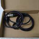 Amazon Basics XLR Male to Female Microphone Cable for Speaker or PA System, All Copper Conductors, 6MM PVC Jacket, 6 Foot, Black