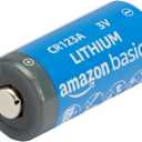 Amazon Basics 6-Pack Non-Rechargeable CR123A Lithium Batteries, 3 Volt, Up to 10-Year Shelf Life
