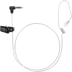 3.5mm Police Listen Only Eapiece, Covert High Definition Tubeless Listen Only Earpiece for Military Security and Law Enforcement Use