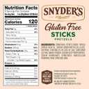 Snyder's of Hanover Pretzels, Gluten Free Pretzel Sticks, 8 Oz (Pack of 12), Pack Of 6 (Best Before Oct. 17, 2026)