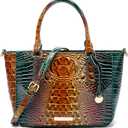 Makcr Joacbv Ladies Tote Leather Bags for Women Crocodile Embossed Zipper Satchel Purse Elegant Compartments Crossbody Work