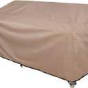 ULTCOVER Patio Furniture Sofa Cover 88W x 35D x 35H inch Waterproof Outdoor 3-Seater Couch Cover (Brown-35"deep)