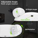 RMC LED Emergency Lights with Battery Backup, Two Head Adjustable Commercial Emergency Lighting, AC120-277V, Hardwired Emergency Exit Light Fixtures for Home and Business, ETL Listed, 2 Pack