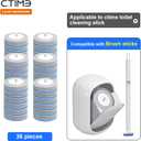 CTIME - 36 Replacement Toilet Brush Heads, Suitable for Bathrooms and Toilets