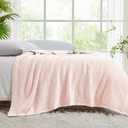 CYMULA Super Soft Pink Throw Blanket 50x60 inches- Lightweight Plush Fuzzy Fluffy Warm Cozy Blankets and Throws for Sofa Bed All Season Use