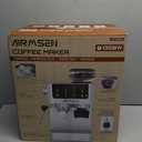 AIRMSEN Espresso Machines with Burr Grinder, 20 Bar, Milk Frother Steam Wand, Stainless Steel Coffee Maker for Home - Cappuccino Latte & Cold Brew Iced Coffee Maker & Americano