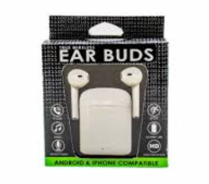 Wireless Ear Buds Touch Control, White