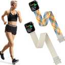 Ankle Stretchy Loop Band Compatible with Apple Watch 42mm 41mm 40mm 38mm for Women and men, Adjustable Magnetic Braided Armband for iWatch Ultra SE Series 9/8/7/6/5/4/3/2/1