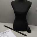 FDW Manikin 60-67Height Adjustable Female Dress Model Display Torso Body Tripod Stand Clothing Forms (Black, 60-67 Inches)