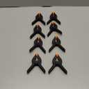 8 Pack Spring Clamps, 4.5inch Plastic Clips, Small Backdrop Clips, Clamps Heavy Duty, Spring Clips for Crafts, Backdrop Stand, Woodworking, Photography Studios (Black)