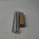 Silver Decorative Crystal Curtain Rods 66 to 120 Inch:Heavy Duty Adjustable Window Curtains Rods for Living Room Bedroom,Nickel Modern Girly Acrylic Drapery Rod with Clear Bling Diamond Finials