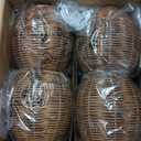 Woven Rattan Small Lampshade Replacement Lamp Shades Rustic Woven-Wicker Shades Set of 4 for Wall Sconces,Floor Lamps, Glass Lamp Shade