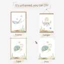 2 x Wodkwq Nursery Wall Art Sea Animal Canvas Prints Baby Girl Boy Room Decor Watercolor Paintings Pictures Cute Ocean Theme Toddler Room Decoration Set of 3 for Kids Bedroom Bathroom 12x16in Unframed