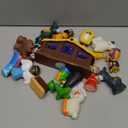 Lighted Nativity Set, 17 PCS Kids Little Nativity Playset, Children Toy Nativity Figures Include Manger Baby Jesus Three Kinds Small Animals for Toddler Children Kids, Xmas Decoration