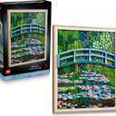 LEGO Art Claude Monet Bridge Over a Pond of Water Lilies - Building Sets for Adults, Ages 18+ - Wall Decor for Living Room or Home Office - Gift for Women & Men - 31220