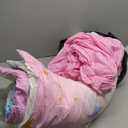 6Pcs Twin Comforter Set with Sheet,Unicorn Flower Bedding Set for Kids,Pink Rainbow Bed in a Bag Bedding for Girls-Smile Unicorn