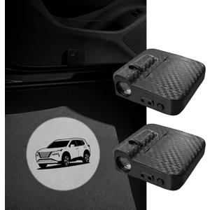 2 Pack LED Car Door Welcome Lights Projector Logo Light Ghost Shadow Lamp For Nissan Rogue Accessories