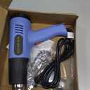 Heat Gun 572 & 1112 Dual Temperature Control Heavy Duty Heat Gun' with 4 Nozzles Fast Heating Overload Protection Hot Air Gun For Shrink Tubing, Vinyl Wrap, Crafting,Resin,5Ft Power Cord