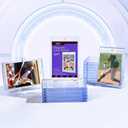 120ct Magnetic Card Holder, 35pt One Touch Card Holder for Trading Cards, Protectors Hard Plastic, U-V Protection Magnetic Display Case for Baseball, Game, Sports Cards