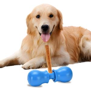 Bully Stick Holder - Improved Dog Treat Chew Holder,Fits Various Bully Sticks,Durable Safety Hold Device to Prevent Swallowed Ends and Choking, Large/Blue.