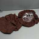 Velvet Dining Chair Seat Covers Set of 2 Stretch Seat Covers for Dining Room Chairs with Elastic Bottom Dark Brown Dining Chair Seat Cover Pack