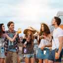 Phone Lanyard Crossbody Detchable Phone Strap 3 in 1 Adjustable Anti Theft Universal Cell Phone Lanyard for Men & Women, ID Holder, Phone Accessories Travel Essentials, Grey