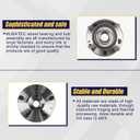 KUSATEC 513275 Front/Rear Wheel Hub & Bearing Assembly Compatible with Ford Edge 2011-2014/Flex 2009-2018/Taurus 2010-2019, Lincoln MKS 2009-2016/MKT 2010-2019/MKX 2011-2015, 5 Lugs w/ABS