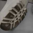 DREAM PAIRS Knee High Boots, Comfortable Chunky Platform Round-Toe Side Zip Boots for Women (9, White)