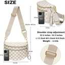 Bum Bag Crossbody Bags for Women Travel Checkered Crossbody Bag