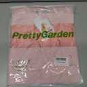 PRETTYGARDEN Womens 2025 Summer Casual Short Sleeve Dresses A Line Bow Tie Front Babydoll Loose Cute Mini Dress with Pockets (Pink, M)