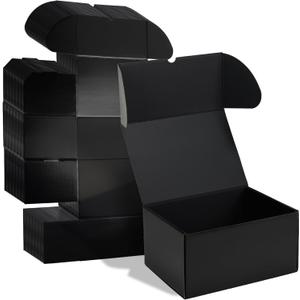 ZBEIVAN 10x7x5 Black Shipping Boxes Set of 20 Corrugated Cardboard Mailer Boxes for Packaging Small Business Mailing Gifts