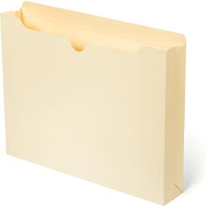 Blue Summit Supplies 1 Inch File Jacket Expansion, Pocket File Folders Letter Size Expanding 1 inch for Documents, Reinforced Straight Cut Tab, 1 in Expandable Folders, Letter Size, 50 Pack, Manila